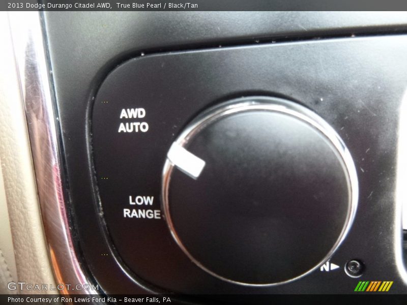 True Blue Pearl / Black/Tan 2013 Dodge Durango Citadel AWD