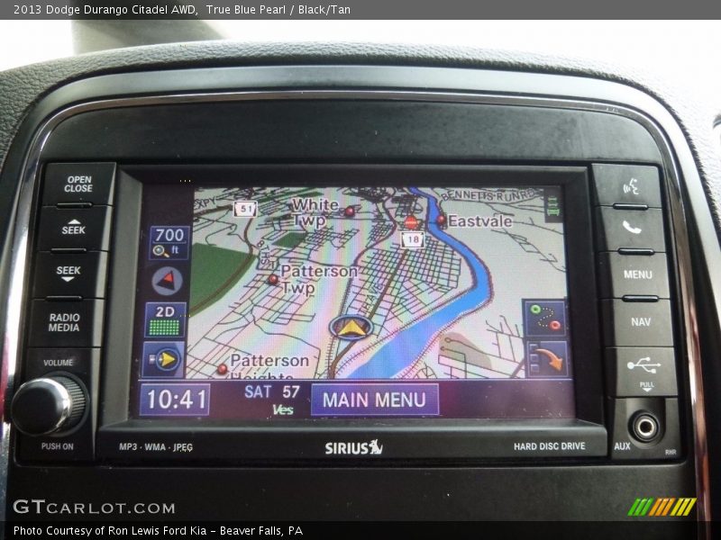 True Blue Pearl / Black/Tan 2013 Dodge Durango Citadel AWD