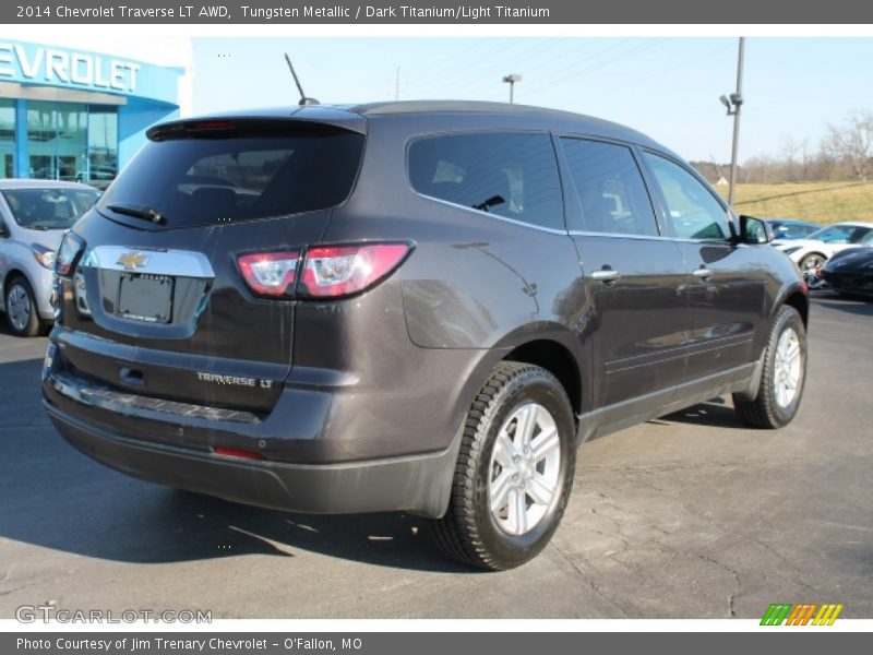 Tungsten Metallic / Dark Titanium/Light Titanium 2014 Chevrolet Traverse LT AWD