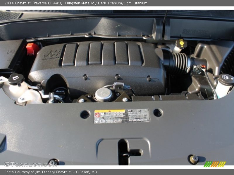 Tungsten Metallic / Dark Titanium/Light Titanium 2014 Chevrolet Traverse LT AWD