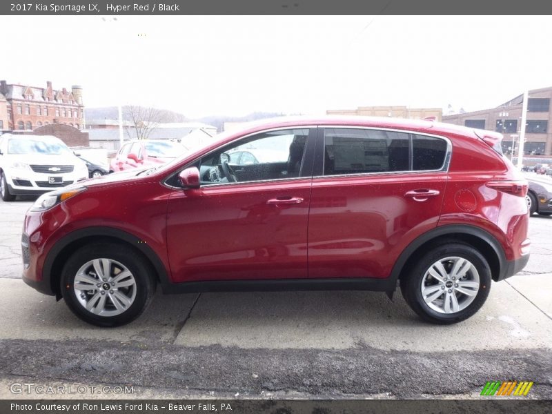 Hyper Red / Black 2017 Kia Sportage LX