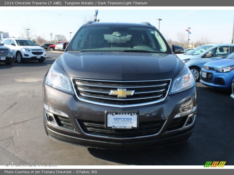 Tungsten Metallic / Dark Titanium/Light Titanium 2014 Chevrolet Traverse LT AWD
