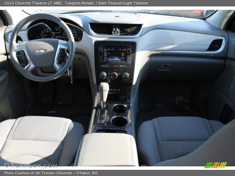 Tungsten Metallic / Dark Titanium/Light Titanium 2014 Chevrolet Traverse LT AWD