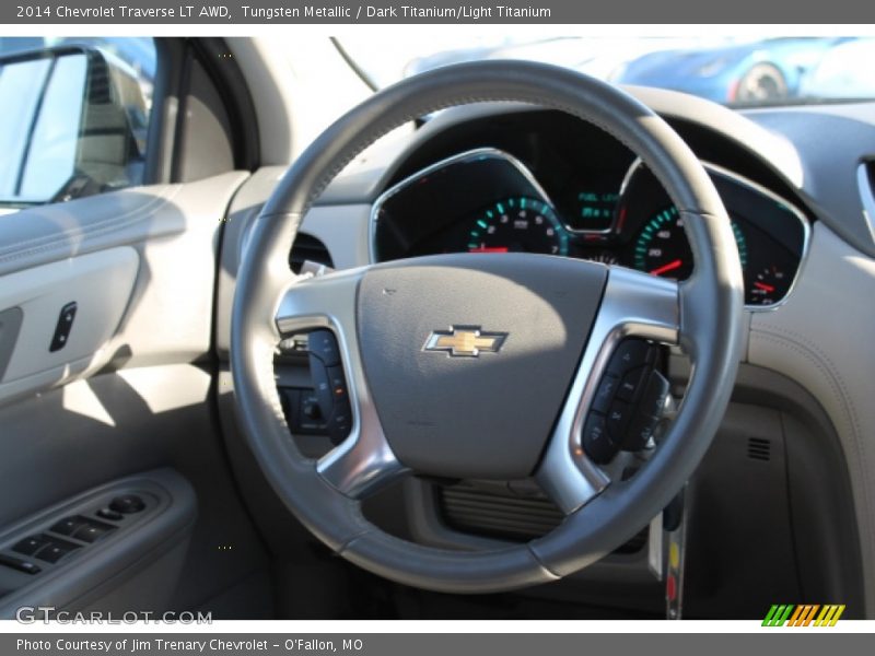 Tungsten Metallic / Dark Titanium/Light Titanium 2014 Chevrolet Traverse LT AWD
