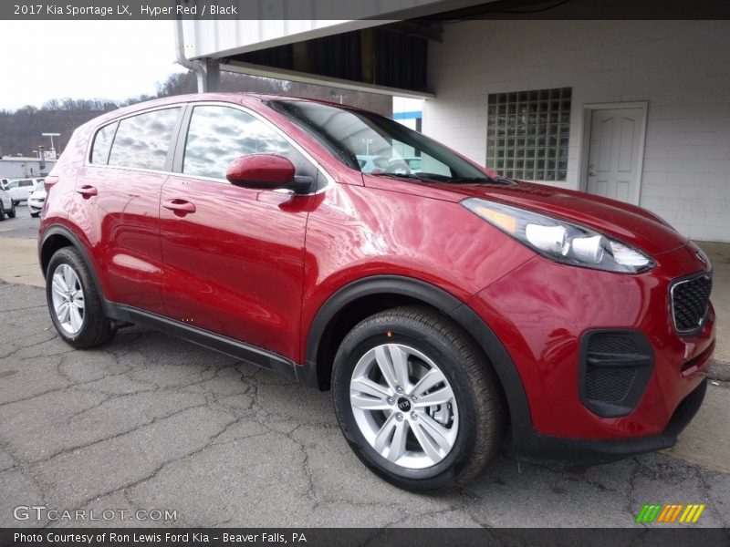 Hyper Red / Black 2017 Kia Sportage LX