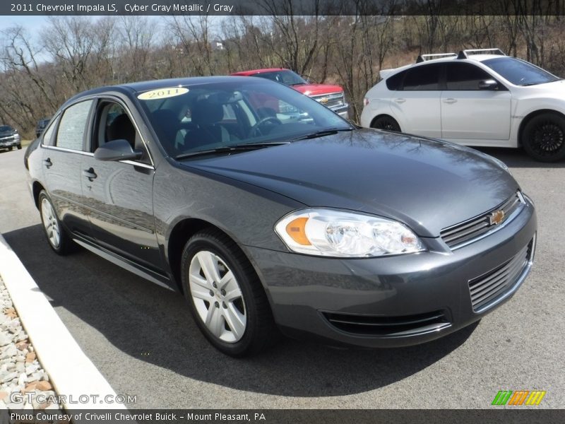 Cyber Gray Metallic / Gray 2011 Chevrolet Impala LS
