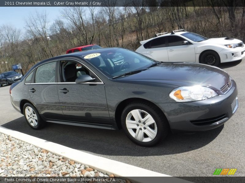 Cyber Gray Metallic / Gray 2011 Chevrolet Impala LS
