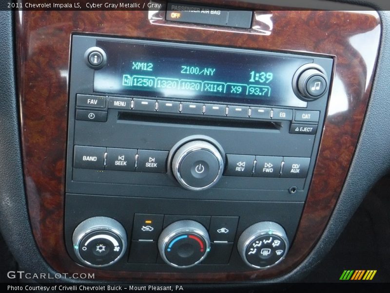 Cyber Gray Metallic / Gray 2011 Chevrolet Impala LS