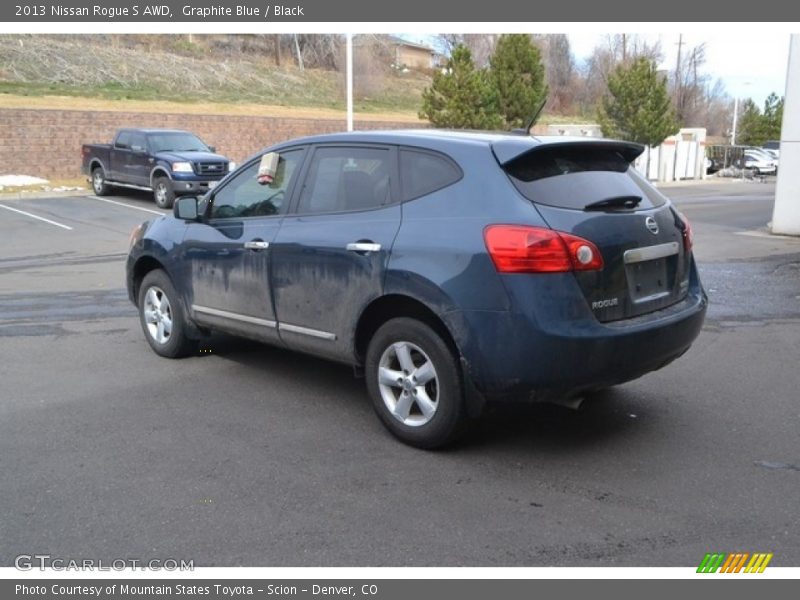 Graphite Blue / Black 2013 Nissan Rogue S AWD