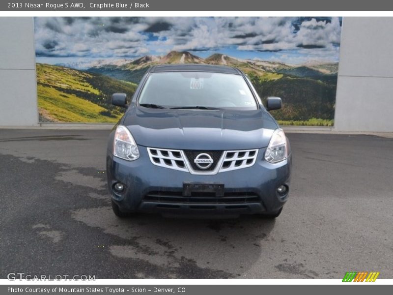 Graphite Blue / Black 2013 Nissan Rogue S AWD