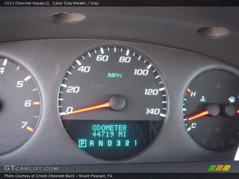 Cyber Gray Metallic / Gray 2011 Chevrolet Impala LS