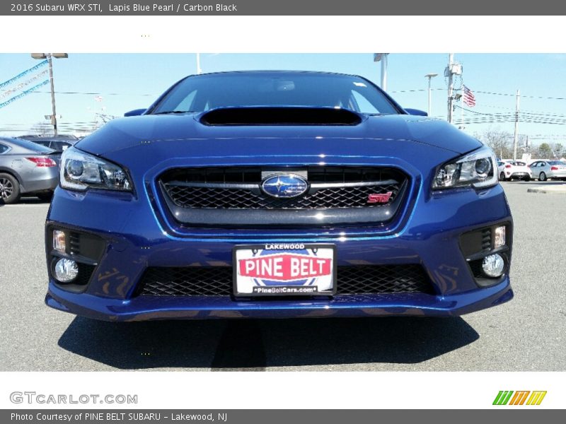 Lapis Blue Pearl / Carbon Black 2016 Subaru WRX STI