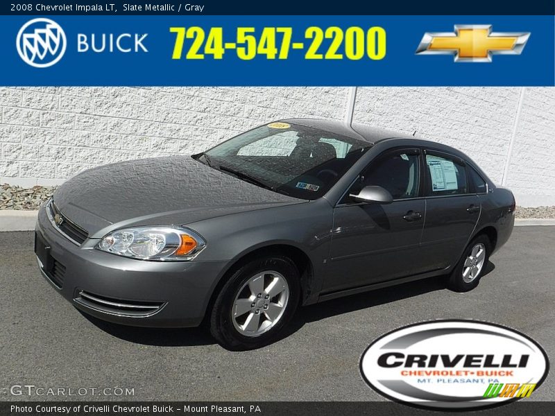 Slate Metallic / Gray 2008 Chevrolet Impala LT