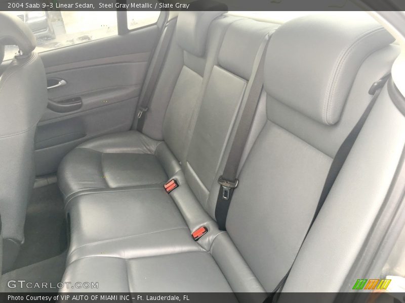 Steel Gray Metallic / Slate Gray 2004 Saab 9-3 Linear Sedan