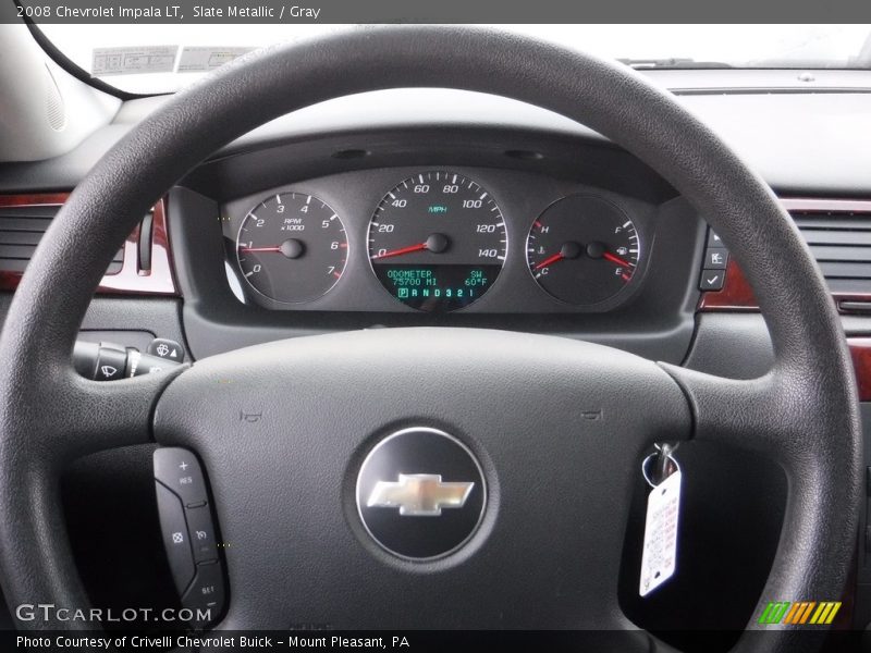 Slate Metallic / Gray 2008 Chevrolet Impala LT