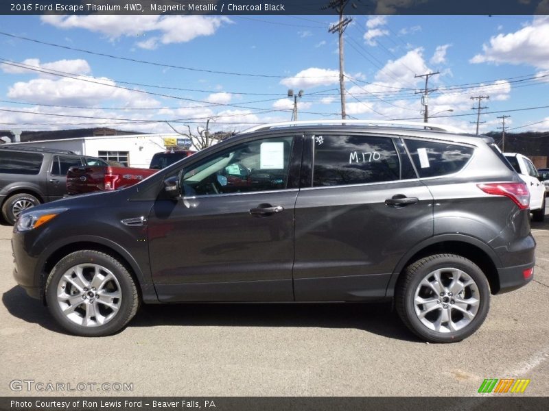 Magnetic Metallic / Charcoal Black 2016 Ford Escape Titanium 4WD