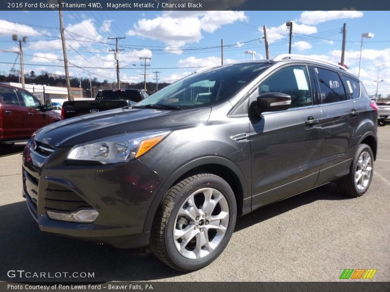 Magnetic Metallic / Charcoal Black 2016 Ford Escape Titanium 4WD