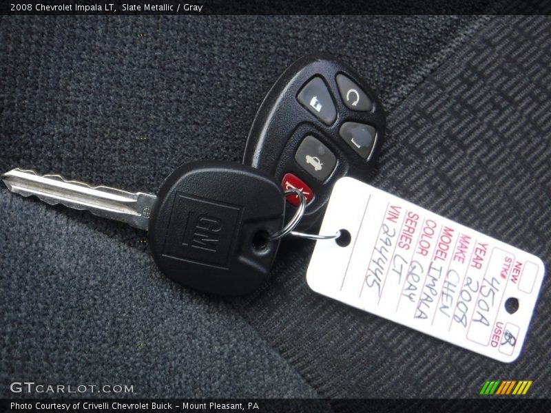 Slate Metallic / Gray 2008 Chevrolet Impala LT