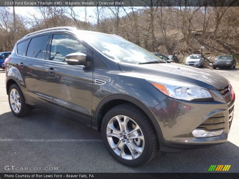 Magnetic Metallic / Charcoal Black 2016 Ford Escape Titanium 4WD