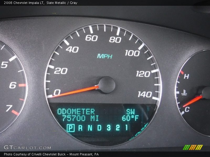 Slate Metallic / Gray 2008 Chevrolet Impala LT