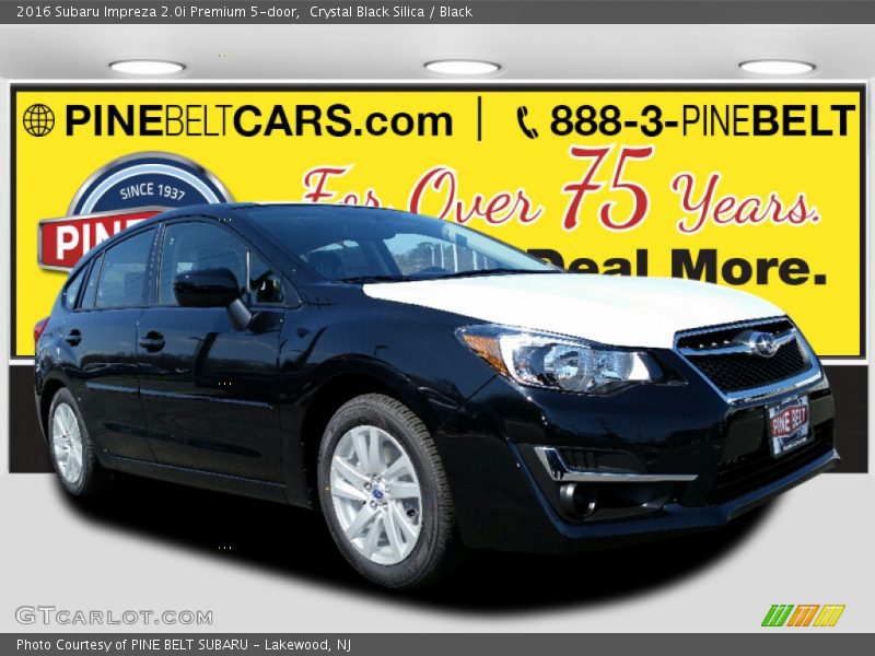 Crystal Black Silica / Black 2016 Subaru Impreza 2.0i Premium 5-door