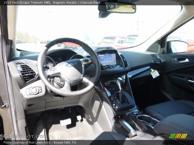 Magnetic Metallic / Charcoal Black 2016 Ford Escape Titanium 4WD