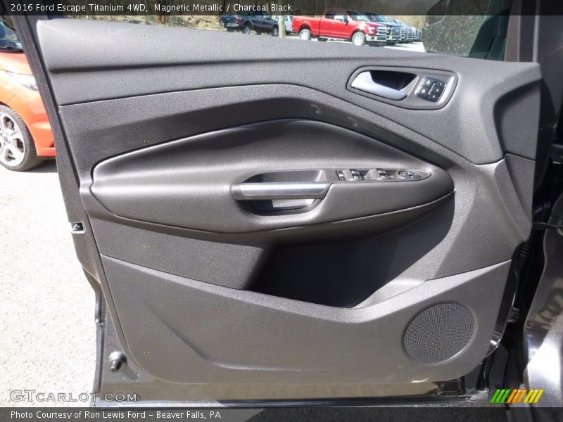Magnetic Metallic / Charcoal Black 2016 Ford Escape Titanium 4WD