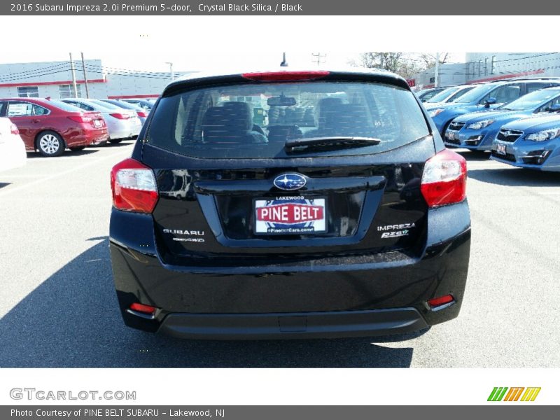 Crystal Black Silica / Black 2016 Subaru Impreza 2.0i Premium 5-door