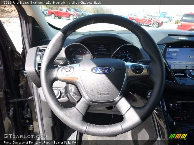 Magnetic Metallic / Charcoal Black 2016 Ford Escape Titanium 4WD