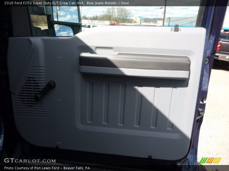 Blue Jeans Metallic / Steel 2016 Ford F250 Super Duty XLT Crew Cab 4x4