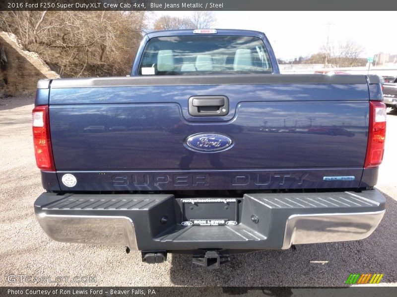 Blue Jeans Metallic / Steel 2016 Ford F250 Super Duty XLT Crew Cab 4x4