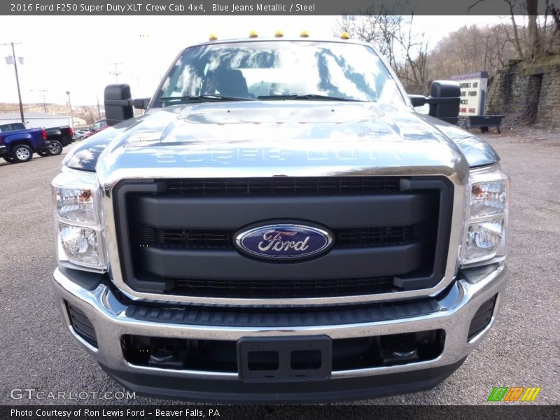 Blue Jeans Metallic / Steel 2016 Ford F250 Super Duty XLT Crew Cab 4x4