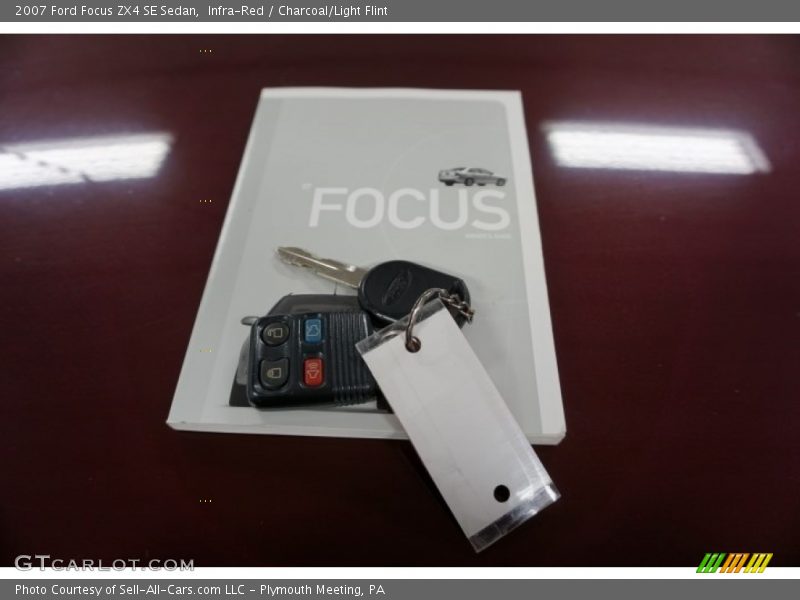 Infra-Red / Charcoal/Light Flint 2007 Ford Focus ZX4 SE Sedan