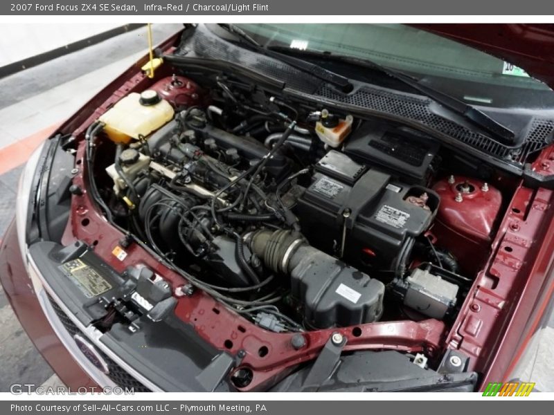 Infra-Red / Charcoal/Light Flint 2007 Ford Focus ZX4 SE Sedan