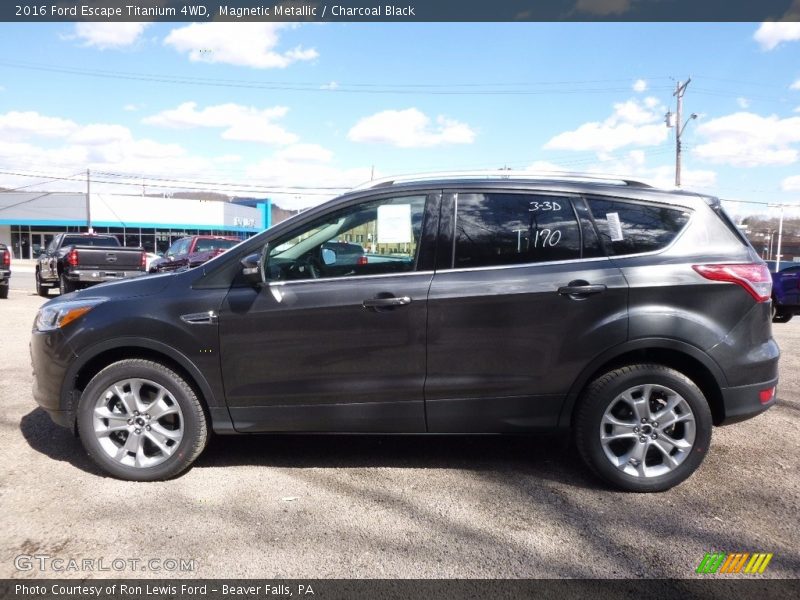 Magnetic Metallic / Charcoal Black 2016 Ford Escape Titanium 4WD