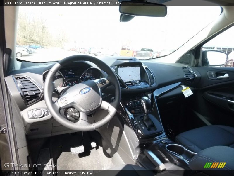 Magnetic Metallic / Charcoal Black 2016 Ford Escape Titanium 4WD