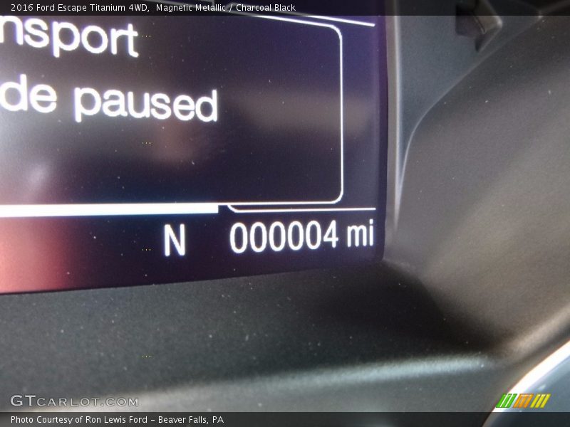 Magnetic Metallic / Charcoal Black 2016 Ford Escape Titanium 4WD