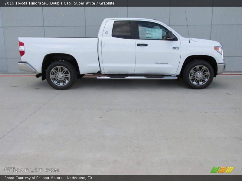 Super White / Graphite 2016 Toyota Tundra SR5 Double Cab