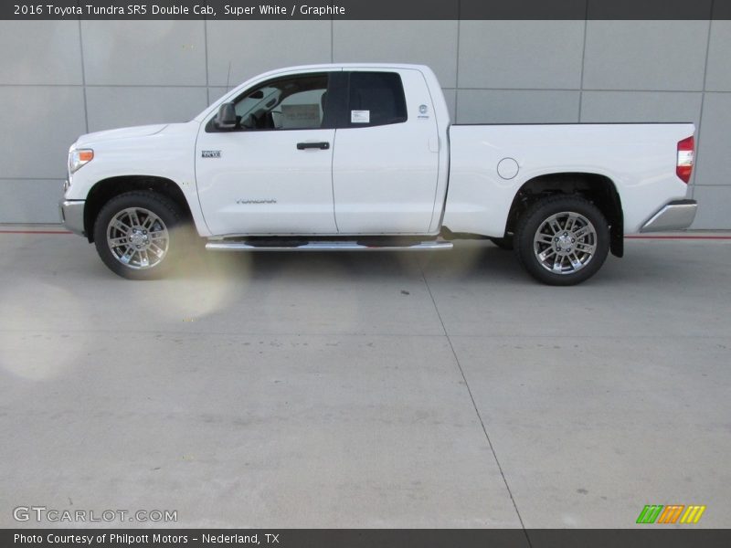 Super White / Graphite 2016 Toyota Tundra SR5 Double Cab