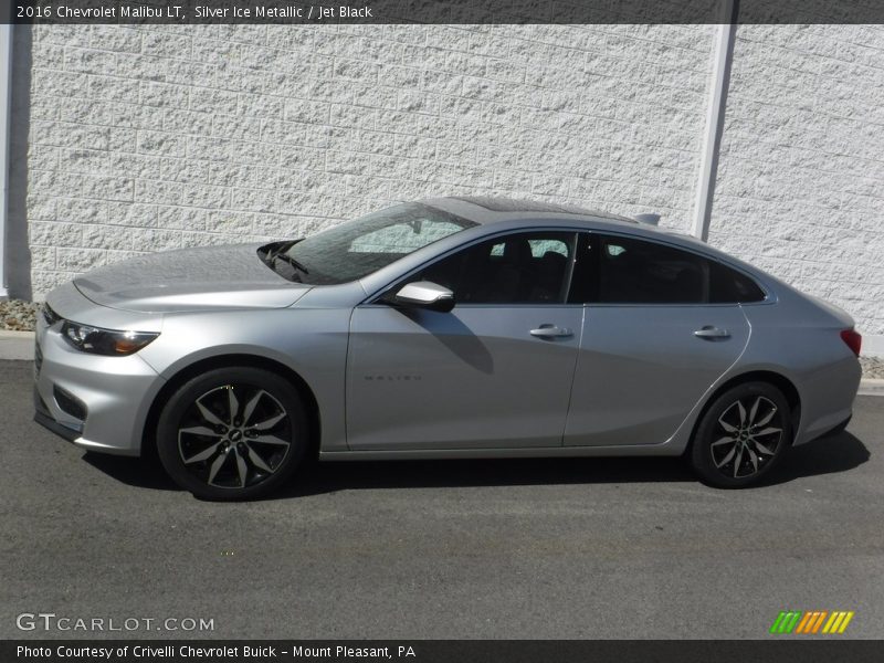 Silver Ice Metallic / Jet Black 2016 Chevrolet Malibu LT