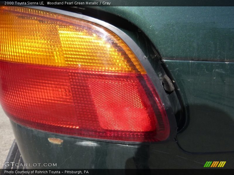 Woodland Pearl Green Metallic / Gray 2000 Toyota Sienna LE