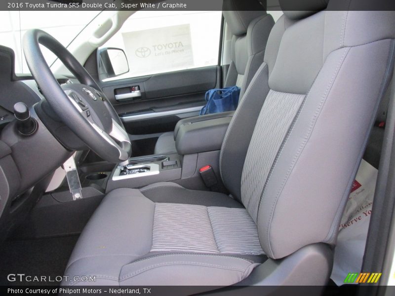 Super White / Graphite 2016 Toyota Tundra SR5 Double Cab