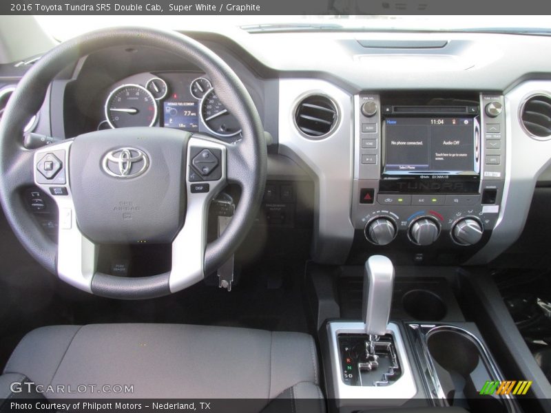 Super White / Graphite 2016 Toyota Tundra SR5 Double Cab