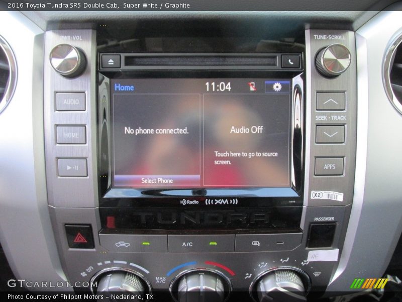 Super White / Graphite 2016 Toyota Tundra SR5 Double Cab
