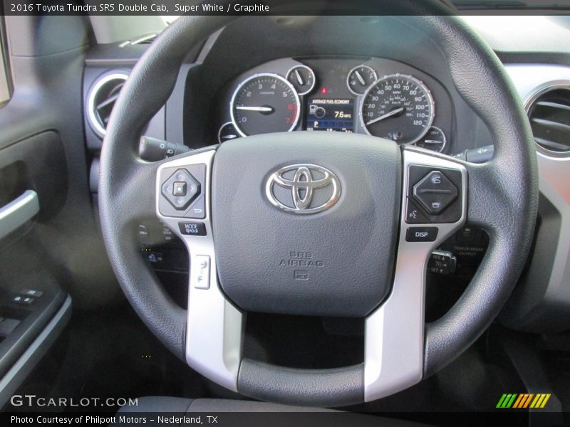 Super White / Graphite 2016 Toyota Tundra SR5 Double Cab