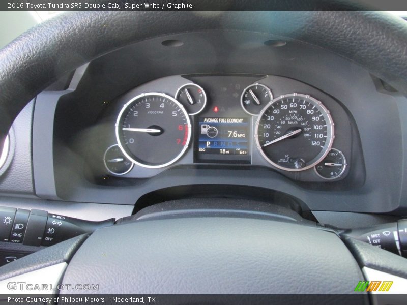 Super White / Graphite 2016 Toyota Tundra SR5 Double Cab