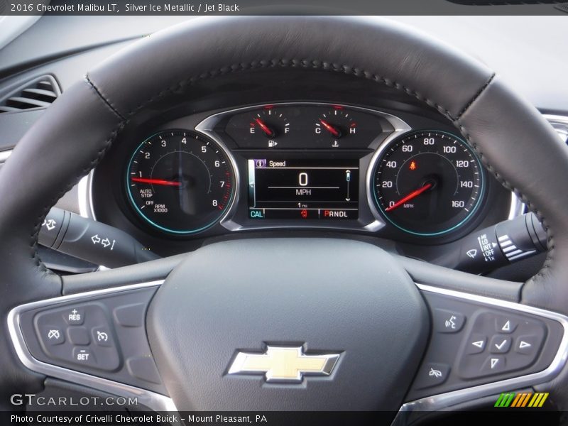 Silver Ice Metallic / Jet Black 2016 Chevrolet Malibu LT