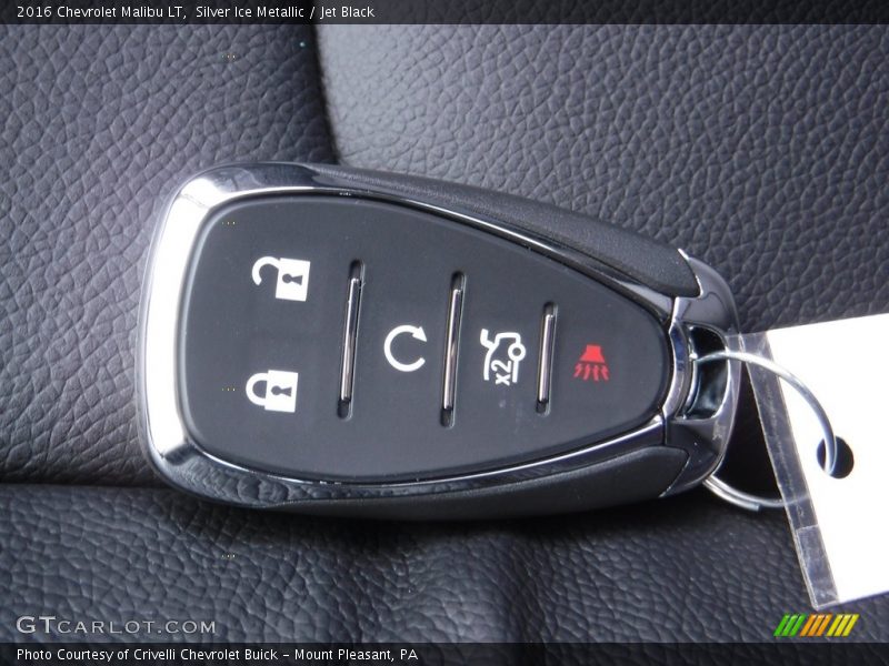 Silver Ice Metallic / Jet Black 2016 Chevrolet Malibu LT