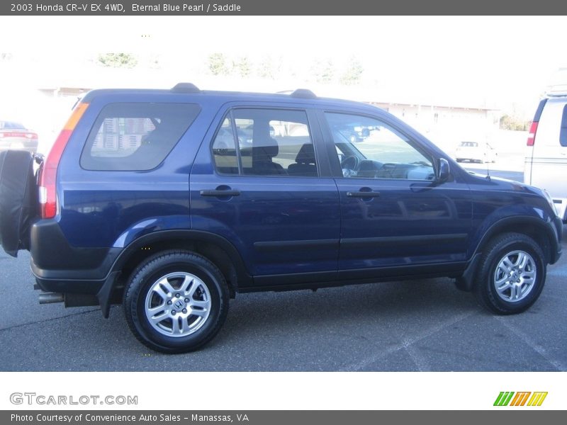 Eternal Blue Pearl / Saddle 2003 Honda CR-V EX 4WD
