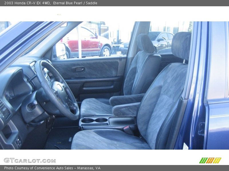 Eternal Blue Pearl / Saddle 2003 Honda CR-V EX 4WD